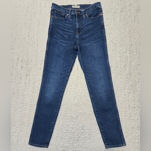 MADEWELL Blue 10 Inch High Rise Skinny Denim Jeans With Stretch Size 29